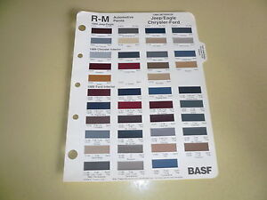 Basf Auto Paint Color Chart