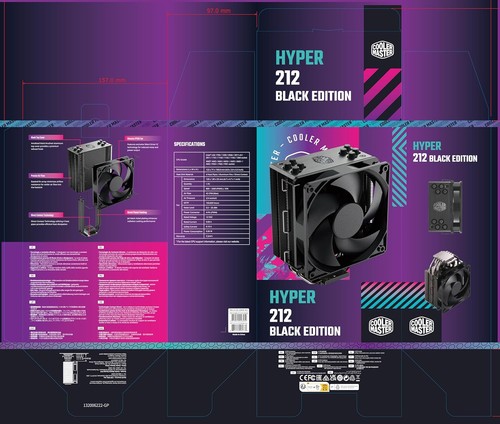 Cooler Master Hyper 212 Black Edition CPU Air with LGA1700 Bracket -... - Picture 7 of 7