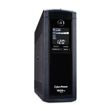 Cyberpower CP1500AVRLCD Intelligent LCD UPS System, 1500VA/900W, 12 Outlets,