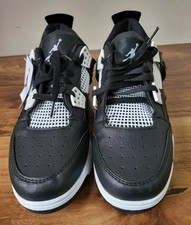Air Jordan Retro 4 Mid Black Size UK  10 EUR 44 Pre-owned 