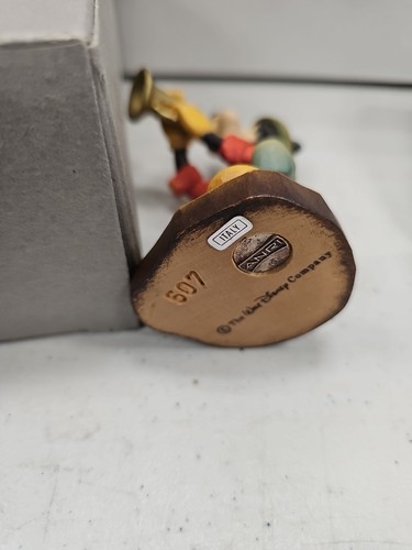 ANRI Wood Carving Disney Goofy with Trumpet #507 Italy Excellent Condition - Picture 8 of 8