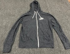 Nike Women  s Full Zip-up Gray Hoodie Medium Gray Size Medium