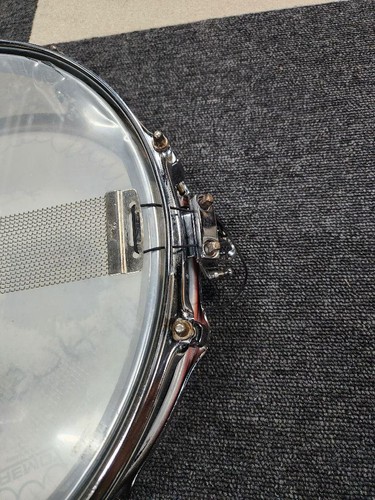 Pearl Steel Snare Drum 14x3.5 Piccolo with Case - Picture 8 of 9