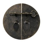 Decorative Round Iron Buckle Lock for Traditional Furniture Applications
