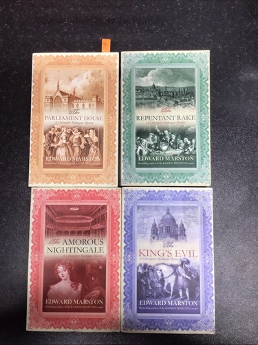 4 x Christopher Redmayne Mystery von Edward Marston Buch Konvolut