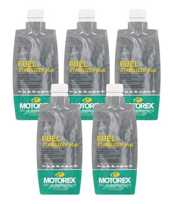 Motorex Fuel Stabilizer Kraftstoff Konservierung Alterungsschutz Set 5x10ml