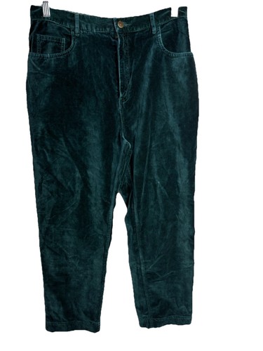 Vintage Sostanza Damen grüne Samthose Größe 12 - Bild 3 von 4