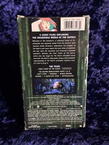Animatrix (VHS, 2003) - Sci Fi Anime Set In The Matrix Universe - Keanu Reeves - Picture 2 of 5