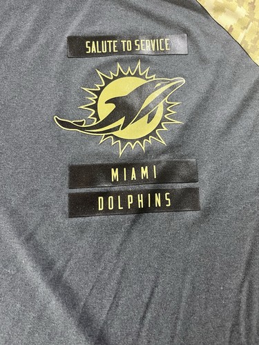 Nike Dri-Fit Miami Dolphins Salute To Service T-Shirt - Large Camouflage Kurzarm - Bild 2 von 9