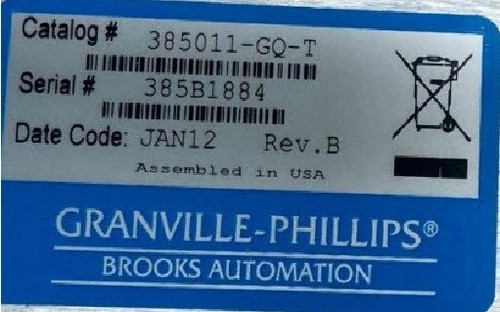 Granville-Phillips Convectron ATM Gauge 385011-GQ-T - Picture 2 of 2