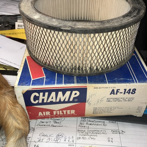 Ford Mercury Bronco V8. 1962-1967. NOS Air Filter . Vintage NOS . Champ AF-148. - Bild 5 von 5
