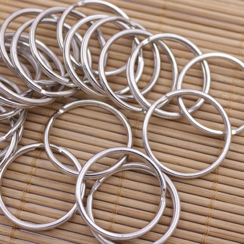 Llaveros redondos de hierro galvanizado de 50 piezas 24 mm - Imagen 8 de 12
