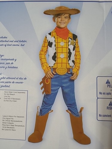 Verkleidung Jungen Toy Story 5-teiliges Woody Deluxe Kostüm - Größe 3T-4T - NEU - Bild 3 von 4