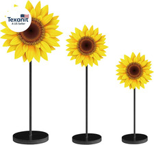 3 Pcs Spring Table Decor Summer Sunflower Wood Table Sign Spring Freestanding Bu