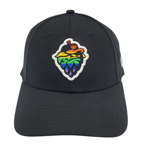 Hillsboro Hops New Era PRIDE 9FORTY MiLB Strapback Structured Black OSFM Hat Cap - Picture 2 of 8