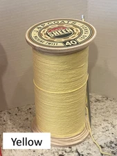 Giant Faux Spool of Thread - 11" Yellow