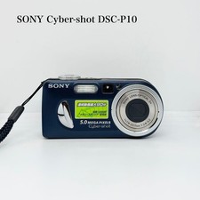 Sony Cyber-shot DSC-P10 Digital Camera Navy Tested with Clear Lens