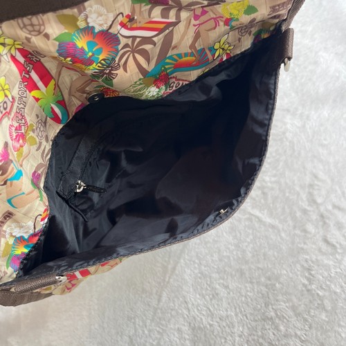LeSportSac Hawaii Exclusive Purse Tote 3 Zipper Bag Surf Floral Beach NWOT - Picture 9 of 16