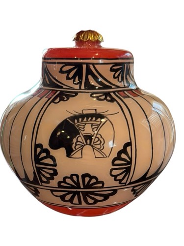 Lawrence Vargas Rückseite handbemalt Glas Ornament Tierwelt mexikanisch - Bild 3 von 4