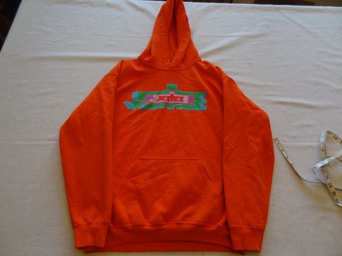 2022 Justin Bieber Justice Orange Hoodie Medium Pullover  - Picture 1 of 11