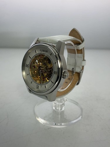 LOBOR Automatic Wristwatch Analog Leather White White - Bild 2 von 6