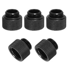Male to Female Extender Fitting G1/4 x 10mm for Water Cooling System Black 5pcs