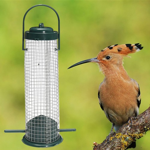 Plastic Window Bird Feeder Hanging Parrot Feeder Transparent Tube with - Picture 10 of 11