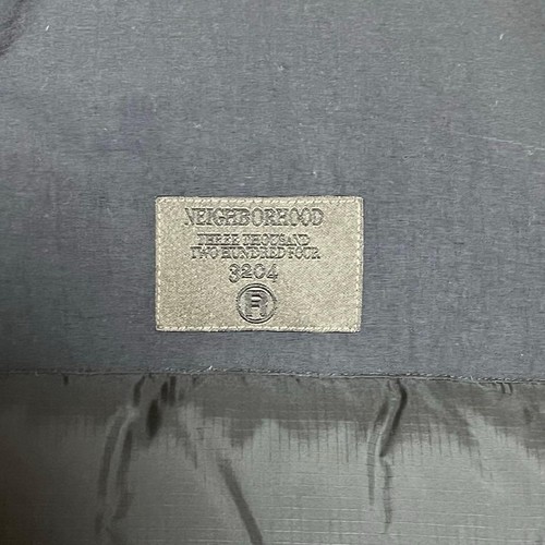 Neighborhood 2002 Early Model Down Jacket L Black Polyester Slim Fit - Picture 4 of 6