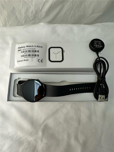 Samsung Galaxy Watch 5 44mm SM-R910F GPS Graphite UK  Warranty M/L Strap Grade B - Picture 7 of 8