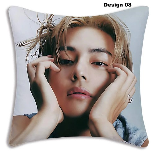 Funda de Almohada BTS Kim Taehyung V Sofá de Felpa Funda de Cojín Kpop Idol Regalo de Navidad - Imagen 9 de 18