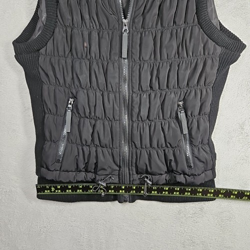 Calvin Klein Performance Quilted Puffer Black Vest Stretch Side Panels Size M - Picture 12 of 17
