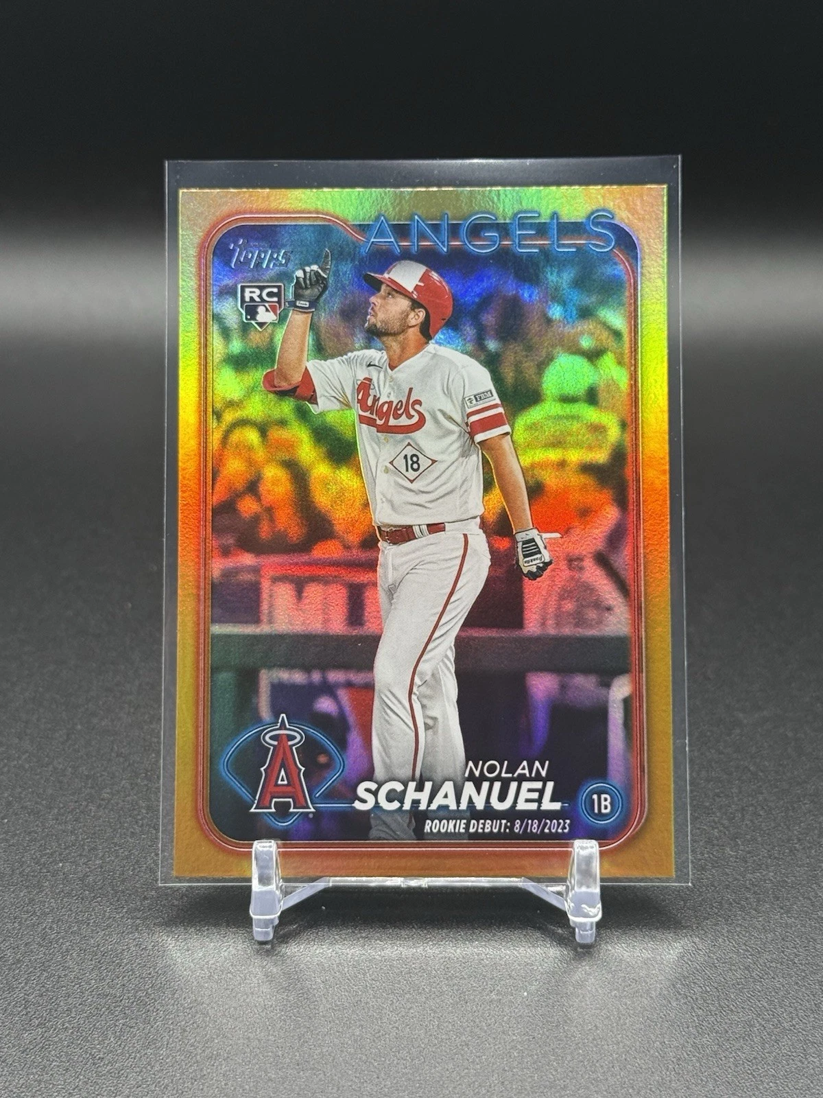 #US193 Nolan Schanuel Rookie Debut Gold Rainbow Foil (RC) - 2024 Topps Update
