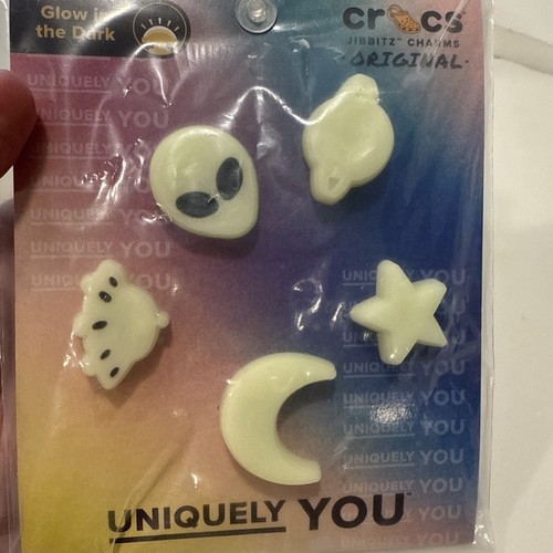 Uniquely You Crocs Jibbitz Charms Glow in the Dark Ceiling Stars 5 pack - Picture 8 of 8