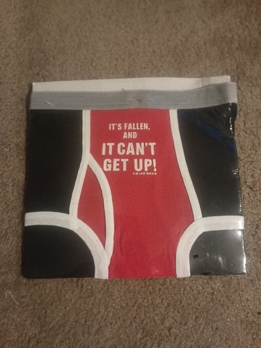 Vintage Re-Energizer Briefs Laid Back Gag Gift Its Fallen and Can't Get Up 1991 - Picture 2 of 5