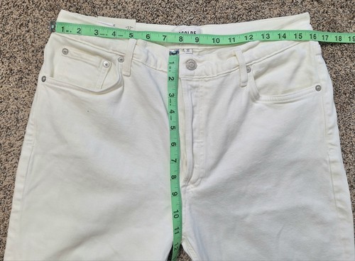 AGOLDE Radiate Pinch Waist High Rise Straight Jean in Radia White Sz 32 NWT - Picture 9 of 10