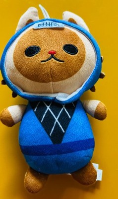 Good Stuff Ninja Cat Plush Blue Hoodie Fish Headband Basic Fun Collectible