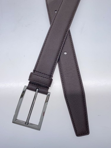 PRADA belt leather Brown mens Used - Picture 2 of 5
