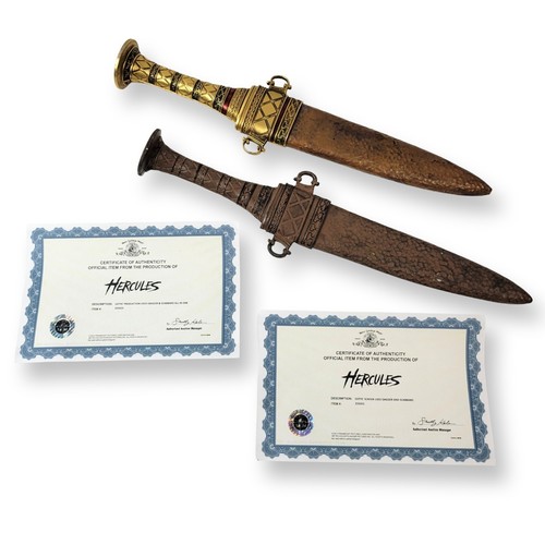 Authentic On Screen Movie Prop Daggers (2014, Hercules) Cotys / John Hurt w/ COA