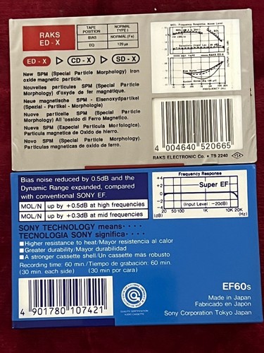 MC leeren kassetten 60-90 Tape Cassettes 18 Pieces/ Stück NEW-NEU - Bild 6 von 12