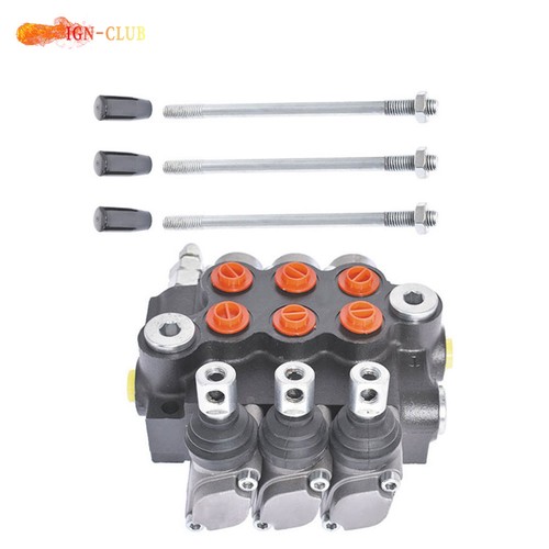 1GPM Double Acting Adjustable Hydraulic Directional Control Valve 3Spool - Picture 1 of 16