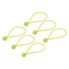 Magnetic Cable Clips 7.5 Inch x 0.6 Inch Yellow 6 Pcs
