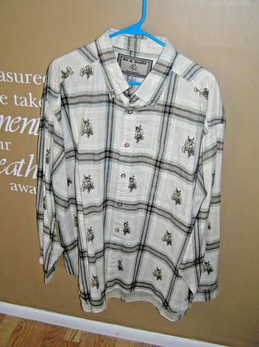 MENS BIT & BRIDLE L/S SHIRT SIZE 2X - Imagen 1 de 5