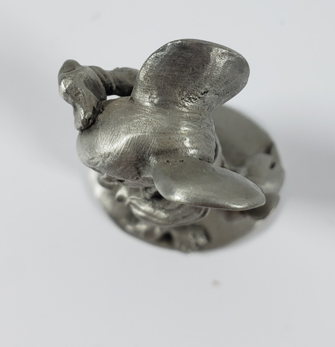 Hudson Pewter Rabbit Farmer Figurine 2 inches tall G. Sharpe - made in USA - Picture 6 of 11