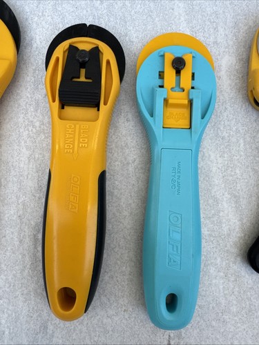 Lot 6 OLFA Rotary Cutter Blade Ergonomic/Straight Handles - 60mm, 45mm, 28mm - Picture 5 of 7