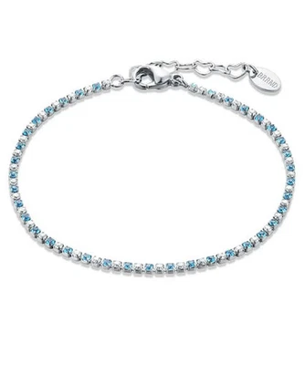 Femme Bracelet Acier Brand Gioielli Collection Tennis Turquoise Code 14BR04 - Photo 1/3