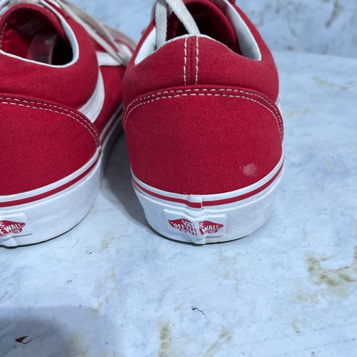 Vans Old Skool OTW Herren Größe 12 Schuhe rot weiß niedrig Freizeit Mode Turnschuhe - Bild 10 von 14
