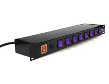 MR DJ PSC350 Rack Mountable 8 Port Power Switcher Surge Protectors ON /OFF Power
