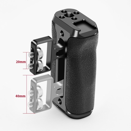 Comfortable Camera Handle Left Right Side Hand Grip Integrated Cold Shoe Mount - Bild 4 von 8