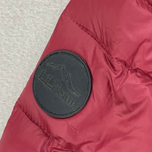LL Bean Boundless Down Coat Womens XL Long Puffer Red Full Zip Hooded Warm - Picture 2 of 8