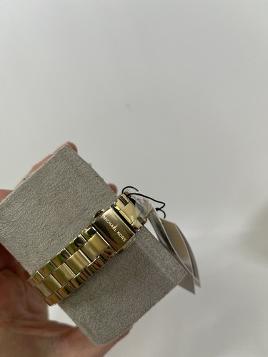 Michael Kors Mini Slim Runway MK3512 34mm Gold-Tone Stainless Steel Case Watch - Picture 3 of 4